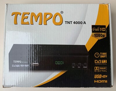 Tempo TNT 4000 A Decoder DVBT HD TV  FULL HD Decoder SCART  HDMIDecoder
