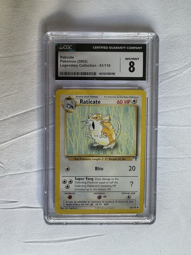 Raticate graded CGC 8 for sale on eBay