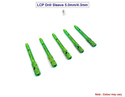 LCP Drill Sleeve 5.0mm/4.3mm lot of 5 pcs veterinary instrument