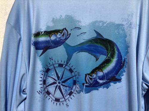 HERREN UZZI ACTIVEWARE HELLBLAU FLORIDA LANGARM ANGEL-/SONNENHEMD GR. XL - Bild 3 von 5