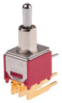 RS PRO DPDT Kippschalter (Ein)-Aus-(Ein) Platine