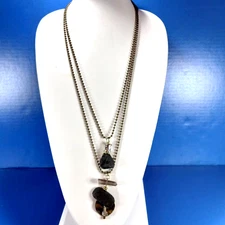 Treska Volcanic Lava Rock Collection Layered Necklace @ Lone*Star*Treasures