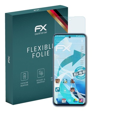 atFoliX 3x Folie für TCL 20L Plus Schutzfolie klar&flexibel Displayschutzfolie