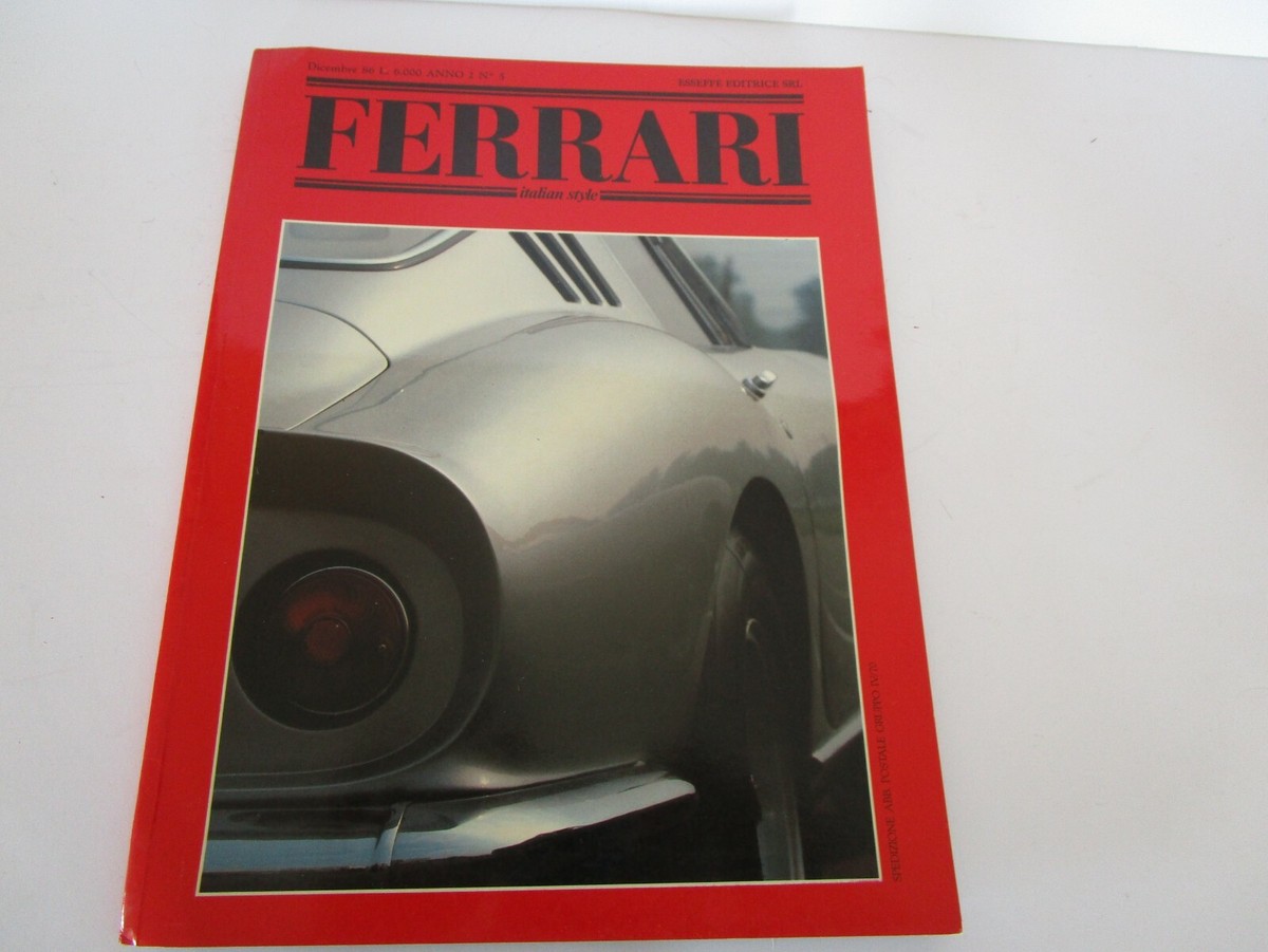 Vintage Ferrari Italian Style Magazine December 1986 F1 275 Vintage Ferrari Italian Style Magazine December 1986 F1 275