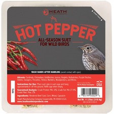 DD-25 Hot Pepper Suet Cake, Natural Blend Squirrel Repelling Capsaicin and Al...