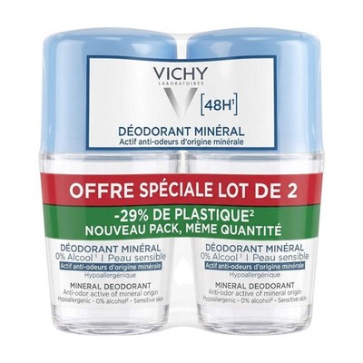 Vichy Mineral Deodorant 48H Sensitive Skin 2 Pack 2x50ml