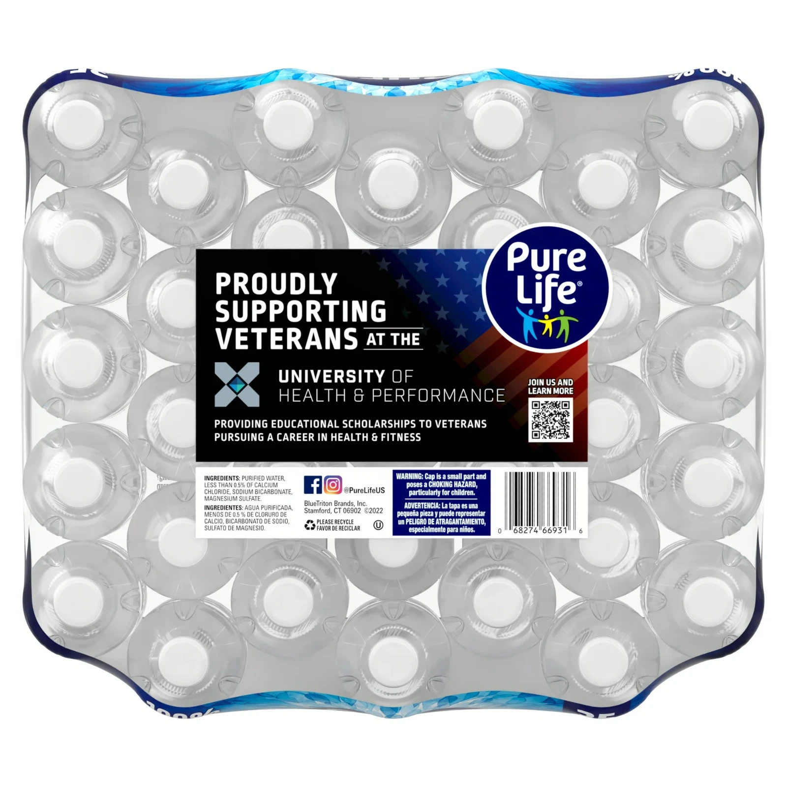 Pure Life Purified Water, 16.9 Fl Oz, 35-Pack Plastic Bottles