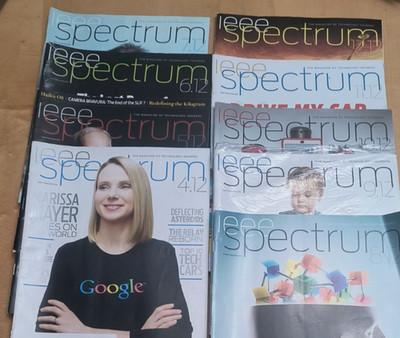 IEEE Spectrum Magazine 9 issues April through December 2012, Used Good Condition