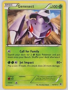 Genesect (BW Plasma Blast) 10/101 Cracked Ice Holo Rare