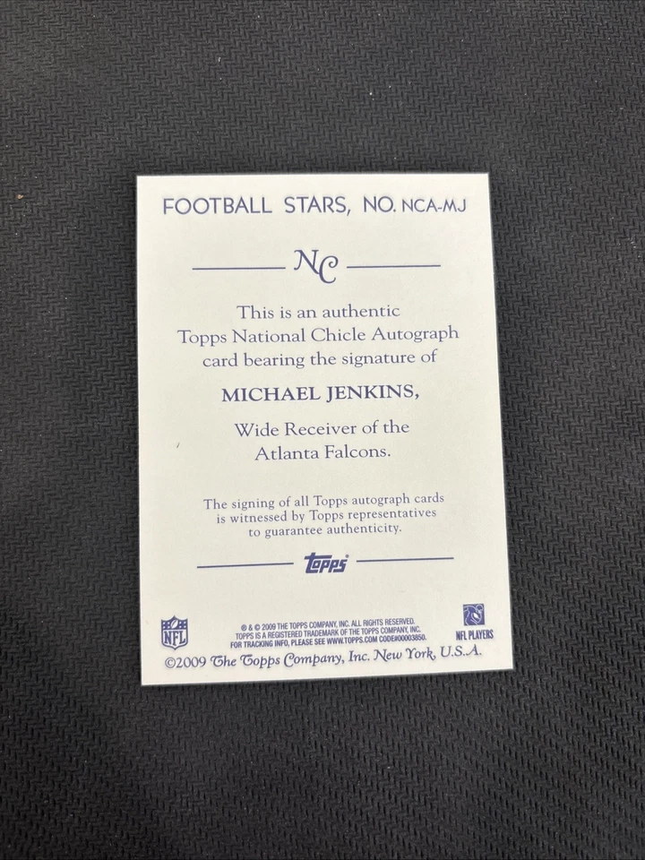 2009 Topps National Chicle - Autographs Michael Jenkins #NCA-MJ (AU) - Image 2 of 2