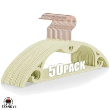 Velvet Clothes Hangers Set - 50 Anti-Crease Heavy Duty Storage Solutions