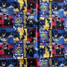 BATMAN Material 45 X 110 Crafts Quilting Clothing New 2005 Penguin Joker