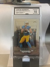 Grade Card CGC Gem Mint 10 2024 Prizm Deca 175 Justin Herbert