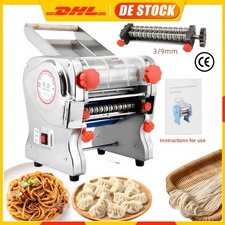Nudelmaschine Elektrische Edelstahl Pastamaschine Nudelmaker 18cm/20cm