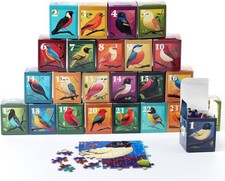 Birds, 24 Mini Pack Daily Jigsaw Puzzle,1000 27.5 x 19.7 inches, Multicolor