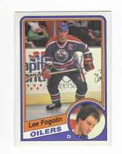 1984-85 O-PEE-CHEE LEE FOGOLIN #240 EDMONTON OILERS
