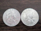 Lot of 2 very nice 1963 D Franklin Half Dollars