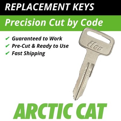 Arctic Cat Keys ATV Replacement Ignition Key Cut to Code F59610-F69097 