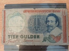 Netherlands 1953 10 Gulden Banknote