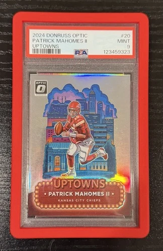 Panini Donruss Optic Uptowns Patrick Mahomes II #20 Chiefs PSA 9
