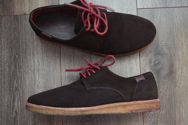 Men Camper Heels Brown Suede 41