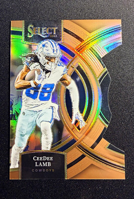 2023 Panini Select CeeDee Lamb Premier Level Copper Prizm Die-Cut #177 /299