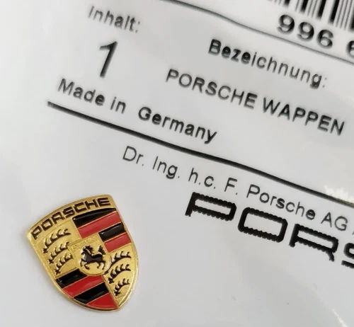 Genuine Porsche Cayenne 2003-2010 Key Fob Colored Crest Emblem 99663744300