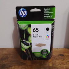 HP 65 2pack Combo Ink Cartridges 65 Black and Color NIB Genuine - EXPIRED