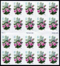 United States 37¢ Wedding Series: Garden Bouquet Postage Stamp #3836 MNH Sheet