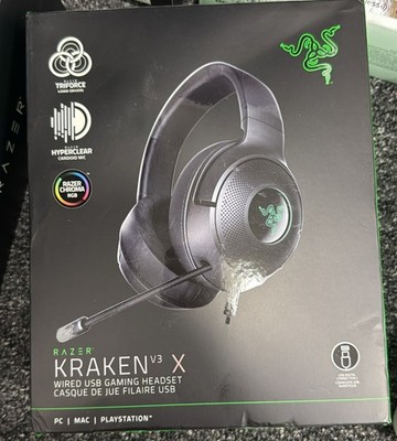 Razer RZ04-03750100-R3U1 Kraken V3 X Gaming Headset, Classic Black