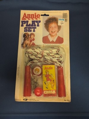 Vintage 1981 Little Orphan Annie Spielset Set von Gordy - Neu in Verpackung