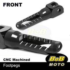 BOB CNC Front Rider Foot Pegs BLACK For Iron 883 09 10 11 12 13 14 15 16 17
