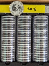 🐒 GEM BU 2016 AUSTRALIA 1 OZ OUNCE SILVER LUNAR YEAR OF THE MONKEY - SERIES II