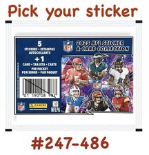 2025 NFL Sticker & Card Collection PICK YOUR STICKER PART 2