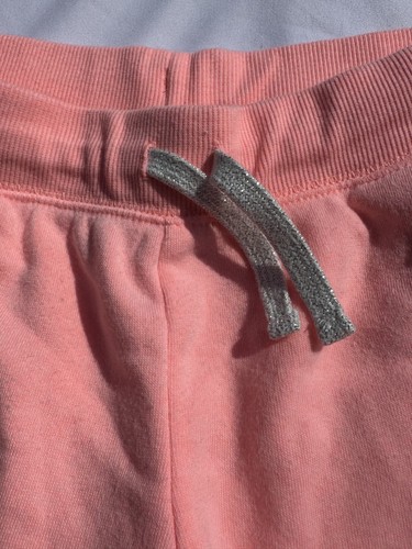 Osh Kosh Pink/Coral Sparkle Girls Athletic Pants with pockets Size 12 - Picture 2 of 4