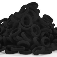 200 Pack Hair Ties Kids Baby Toddlers Girls Elastics Hair Bands No Damage Black