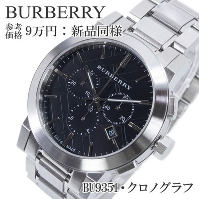 Free  Burberry Wristwatch Quartz 3 Hands  Men s The City BU9351 Black Chronograp
