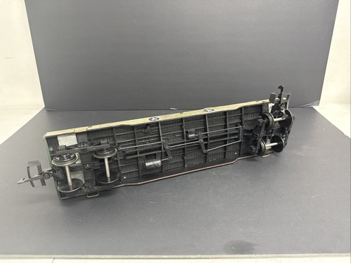 Unica Flatcar militare US Army personalizzata scala G, dipinta a mano e dettagliata - Foto 9 di 9