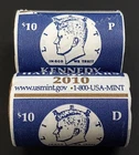 2010 P & D Kennedy Half Dollar Rolls! Sealed US Mint wrapped!