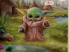 STAR WARS MANDALORIAN Thomas Kinkade Studios 500 Piece Jigsaw Puzzle Poster