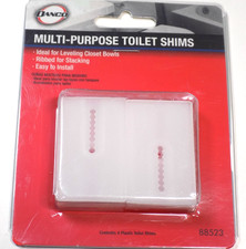 Danco 88523 Multi-Purpose Toilet Shims 6-Pack Plastic Leveling