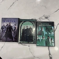 Matrix Trilogy Set - Matrix, Matrix Reloaded, Matrix Revolutions - (3) DVD Lot 