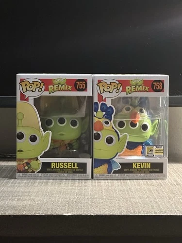 Funko Pop! Alien Remix Disney Up! Kevin 758 Comic Con & Russel 758 W/ Protectors