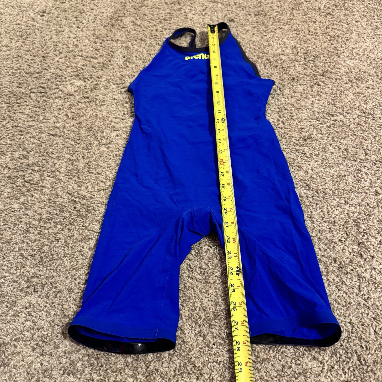 ARENA Women's Open-Back Powerskin Carbon Air2 Kneeskin Tech Suit SIZE 28 US