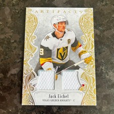 2025-26 Upper Deck Artifacts Jersey Gold #135 Jack Eichel 001/199 1/1 Knights