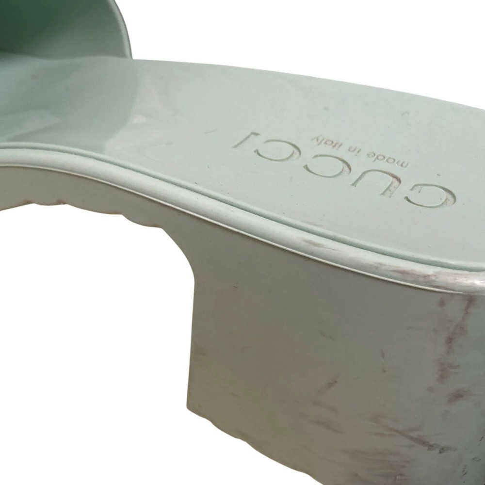 GUCCI Rubber Platform Sandals Approx. 25cm Mint Green Women's Luxs Brand Clothes thumbnail 15