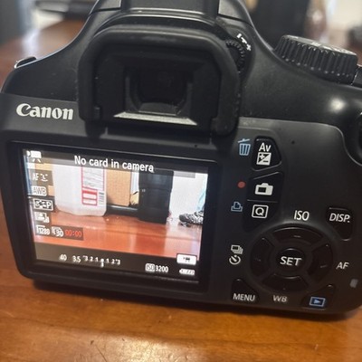 Canon EOS Rebel T3 DSLR Camera Body and battery