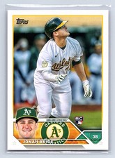 JONAH BRIDE !!! 2023 Topps Series 1 #95 (RC) ATHLETICS