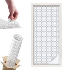 Frosted Window Film Self Adhesive Privacy Geometric Lines Abstraction