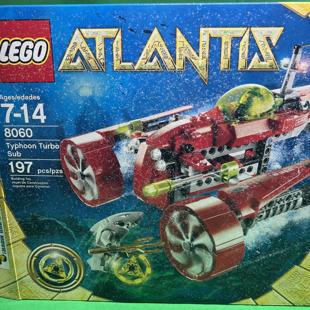 LEGO Atlantis: Typhoon Turbo Sub (8060). Complete Set With Manual